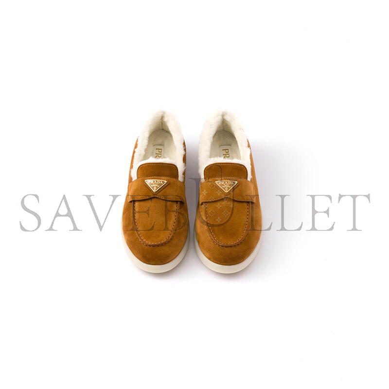 Pra*a suede and wool loafers 1d222n